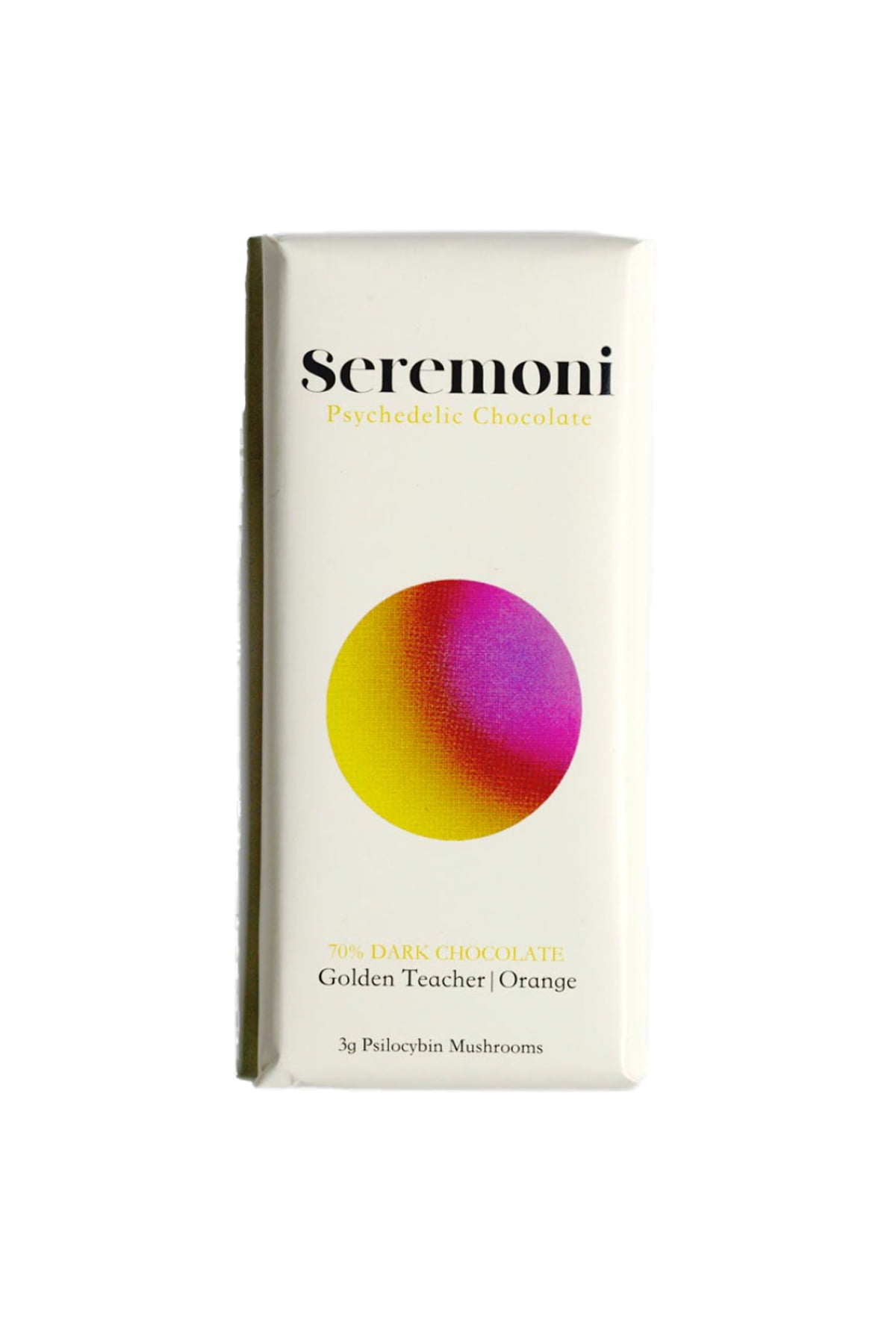 Seremoni Psilocybin Chocolate Bar Golden Teacher Mushrooms